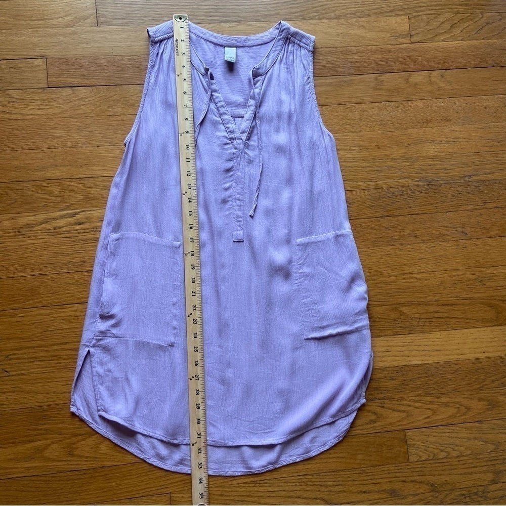 Prana Natasha Crinkled Tunic Bleached Lavender - Picture 5 of 11